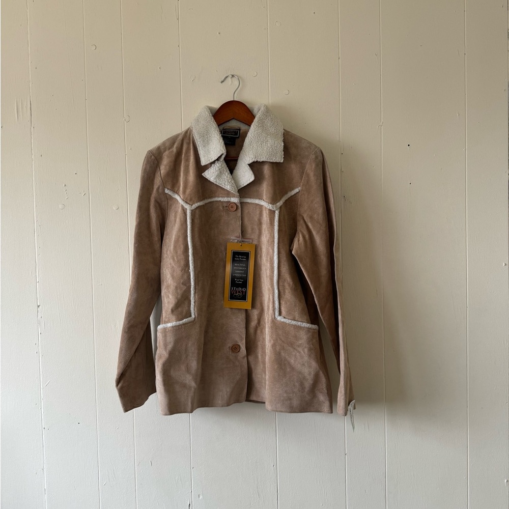 Studio West Suedu Leather Jacket M Medium New